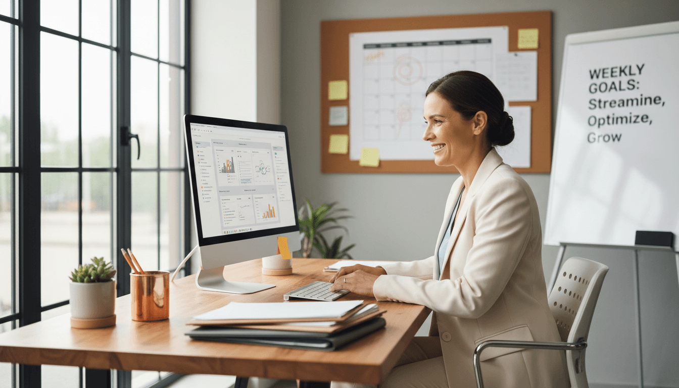 Business owner answering customer call