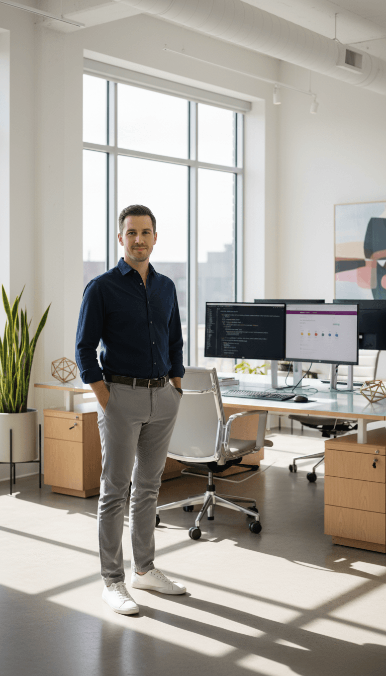 Professional in Helena-based office workspace